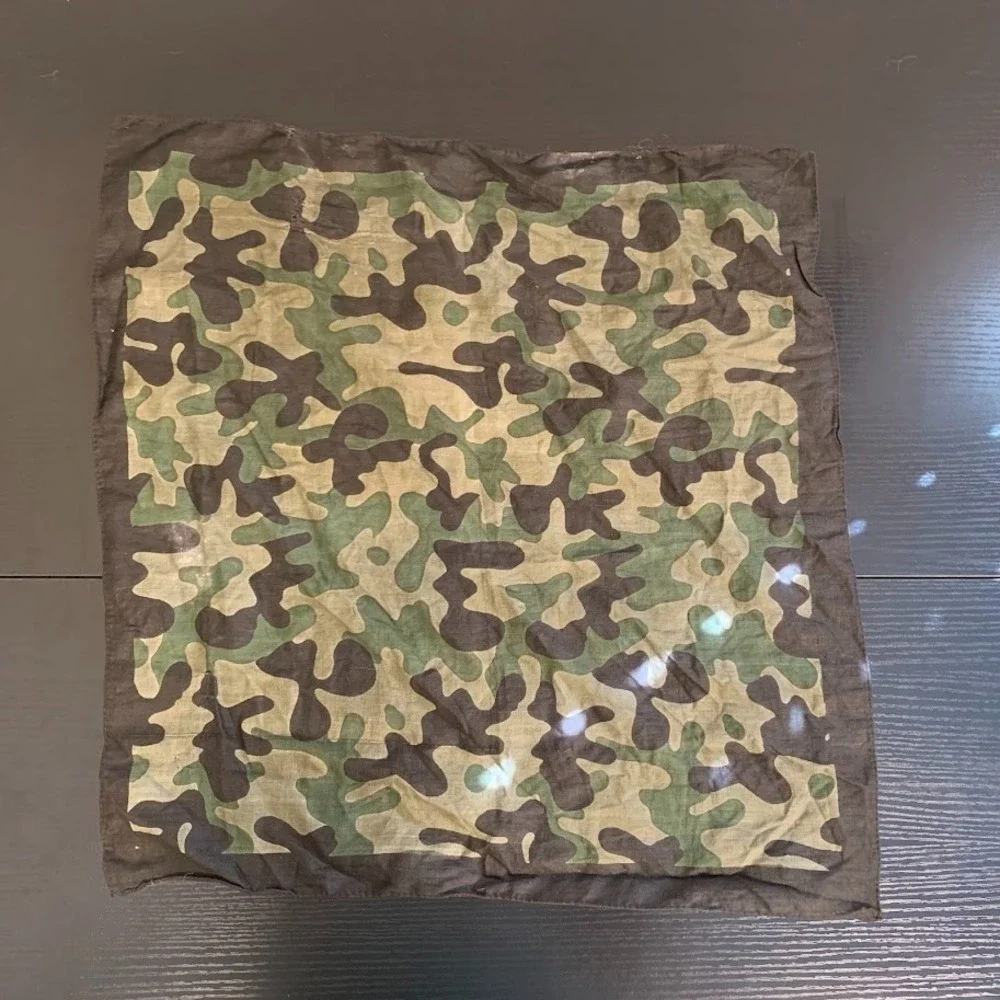 Vintage Distressed Military Style Camouflage Bandana Square Handkerchief 19